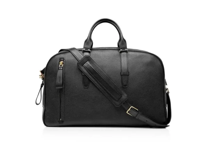 Buckley Bowlingtasche aus genarbtem Leder Buckley Bowlingtasche aus genarbtem Leder