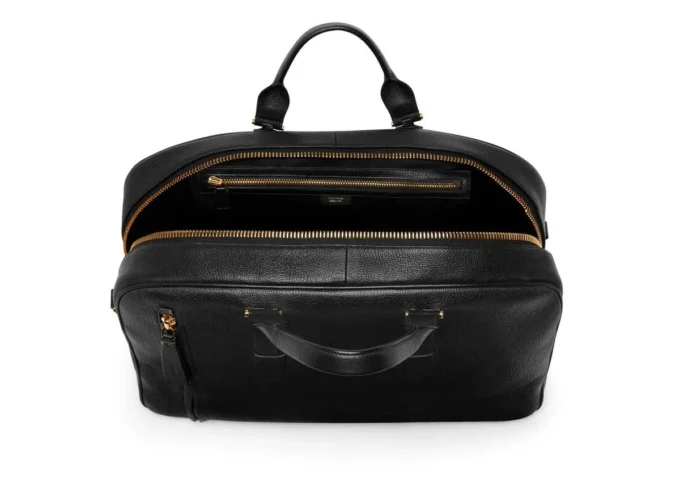 Buckley Bowlingtasche aus genarbtem Leder Buckley Bowlingtasche aus genarbtem Leder