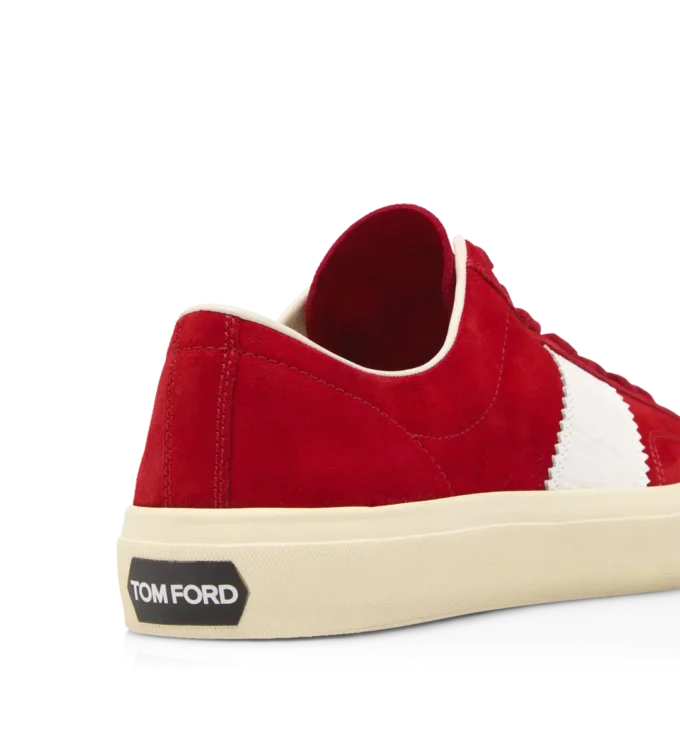 Cambridge-Sneaker aus Wildleder und bedrucktem Alligatorleder Cambridge-Sneaker aus Wildleder und bedrucktem Alligatorleder