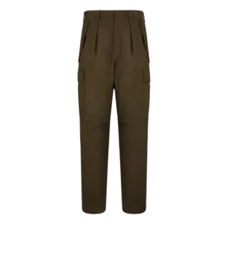 Cargohose aus Wolle, Kaschmir und Seide