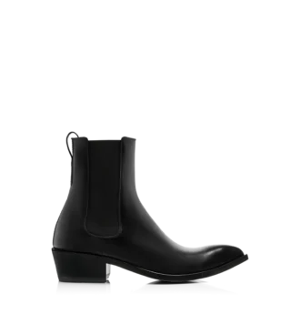 Chelsea-Stiefel aus poliertem Leder