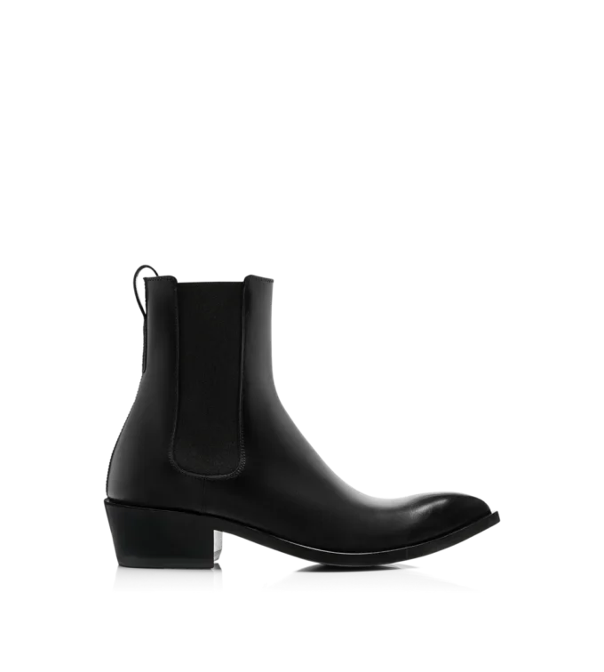 Chelsea-Stiefel aus poliertem Leder Chelsea-Stiefel aus poliertem Leder