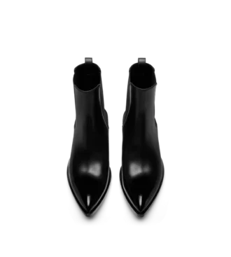 Chelsea-Stiefel aus poliertem Leder