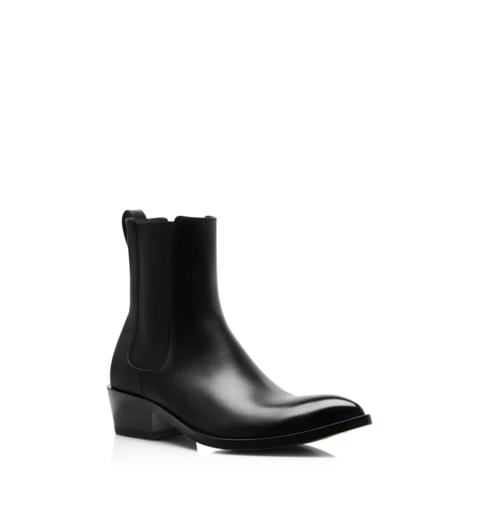 Chelsea-Stiefel aus poliertem Leder Chelsea-Stiefel aus poliertem Leder