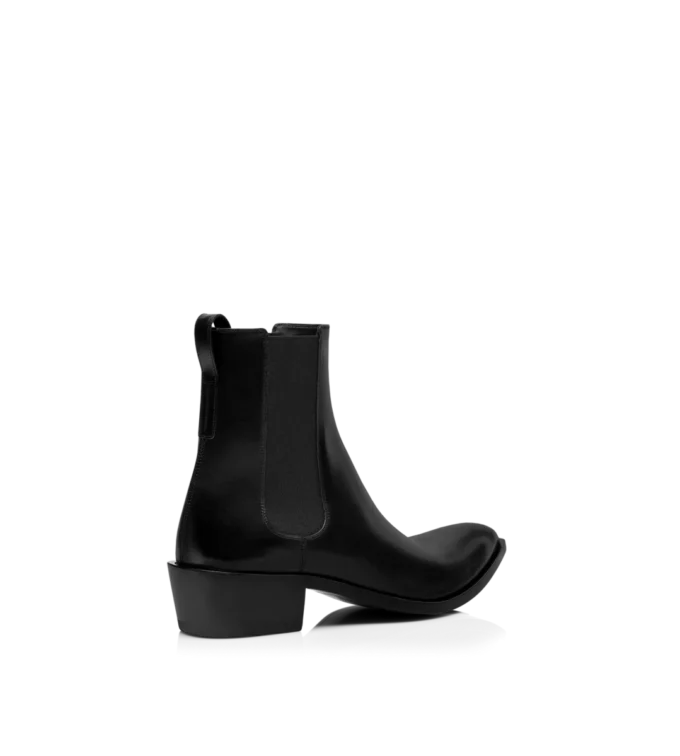 Chelsea-Stiefel aus poliertem Leder Chelsea-Stiefel aus poliertem Leder