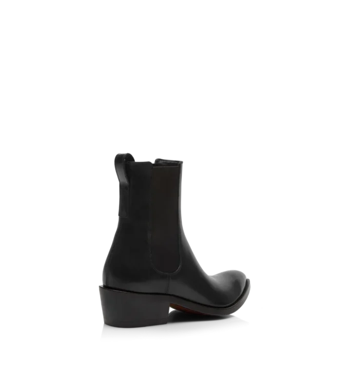 Chelsea-Stiefel aus poliertem Leder Chelsea-Stiefel aus poliertem Leder