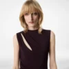 Cocktailkleid mit Cut-outs und Schal-Detail Cocktailkleid mit Cut-outs und Schal-Detail