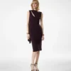Cocktailkleid mit Cut-outs und Schal-Detail Cocktailkleid mit Cut-outs und Schal-Detail
