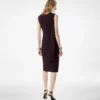 Cocktailkleid mit Cut-outs und Schal-Detail Cocktailkleid mit Cut-outs und Schal-Detail