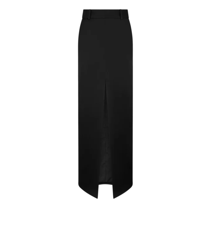 Crepe Envers Satin Tailored Skirt Crepe Envers Satin Tailored Skirt