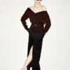 Crepe Envers Satin Tailored Skirt Crepe Envers Satin Tailored Skirt