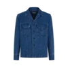 Denim-Overshirt mit Fischgrätenmuster Denim-Overshirt mit Fischgrätenmuster