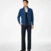 Denim-Overshirt mit Fischgrätenmuster Denim-Overshirt mit Fischgrätenmuster