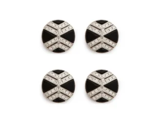 Diamant-Onyx-Ohrstecker