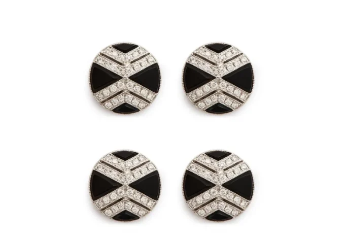 Diamant-Onyx-Ohrstecker