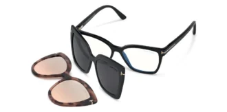 Doppelclip-On-Brille mit Blaulichtfilter