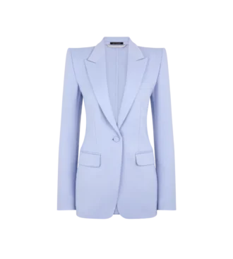 Doppelseitige, leichte Wolljacke mit Einreiher