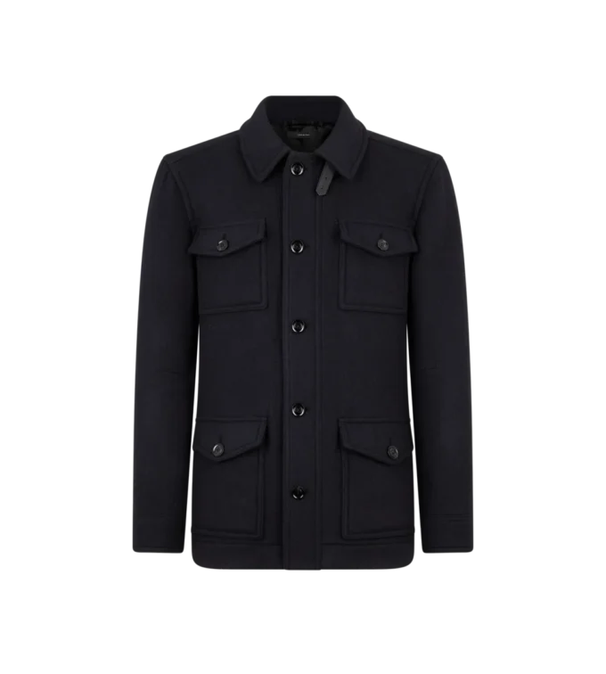 Doppelt teilbare Jacke aus Twill mit vier Taschen