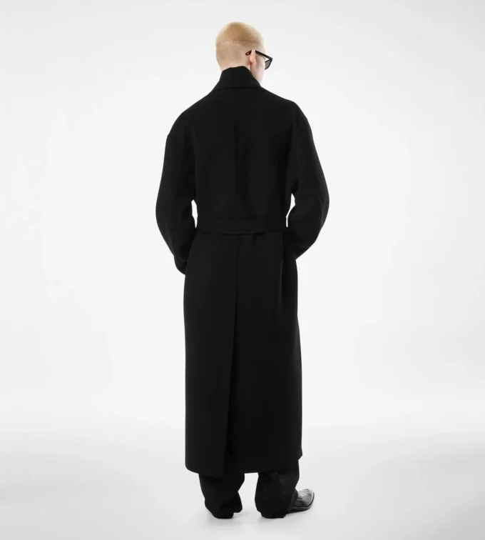 Doppelt teilbarer Woll-Kaschmir-Schalkmantel