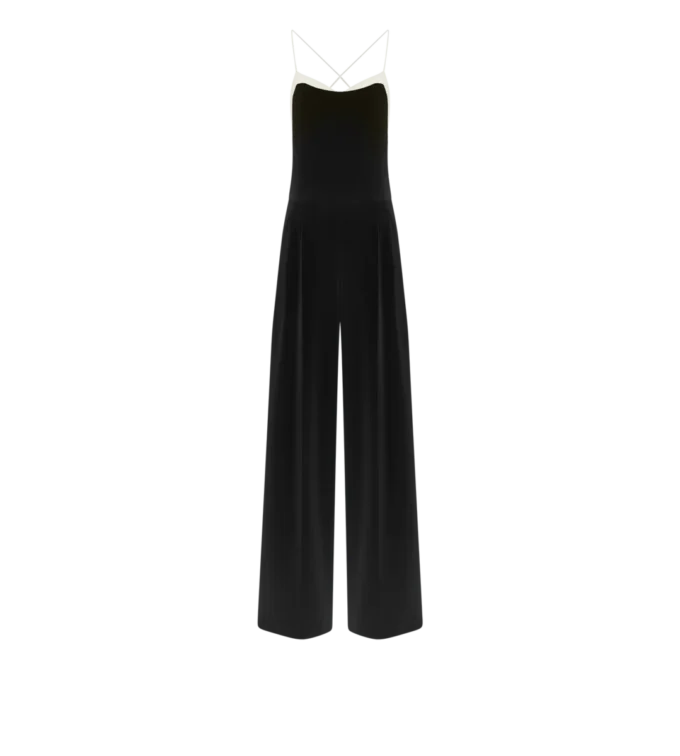 Doppelter Georgette-Stretch-Camisole-Jumpsuit