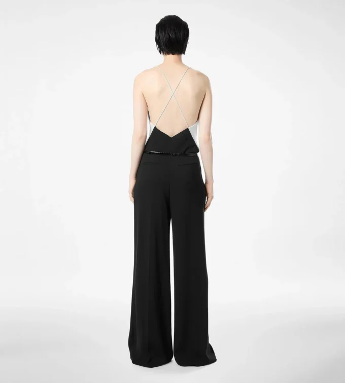 Doppelter Georgette-Stretch-Camisole-Jumpsuit