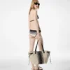 Gestreifte Jacquard-Tasche Gestreifte Jacquard-Tasche