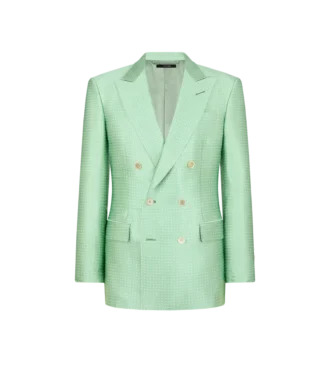 Duchesse-Jacke mit Polka-Dot-Jacquardmuster