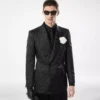 Duchesse-Jacke mit Polka-Dot-Jacquardmuster Duchesse-Jacke mit Polka-Dot-Jacquardmuster
