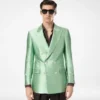 Duchesse-Jacke mit Polka-Dot-Jacquardmuster