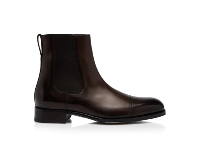 Edgar Chelsea-Stiefel aus poliertem Leder