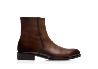 Edgar Zip Boot aus poliertem Leder