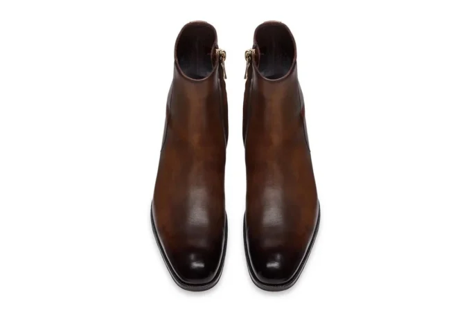 Edgar Zip Boot aus poliertem Leder
