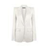 Einreihige Jacke aus gewaschener Baumwoll-Seidenmischung Duchesse Einreihige Jacke aus gewaschener Baumwoll-Seidenmischung Duchesse