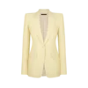 Einreihige Jacke aus Wollseide Radzmir mit Spitzrevers Einreihige Jacke aus Wollseide Radzmir mit Spitzrevers