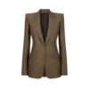 Einreihige Jacke mit Kragen und Krokodil-Jacquard Einreihige Jacke mit Kragen und Krokodil-Jacquard