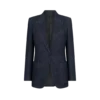 Einreihige Jacke mit Spitzkragen