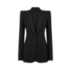 Einreihige Smokingjacke aus Woll-Seiden-Mischung Einreihige Smokingjacke aus Woll-Seiden-Mischung