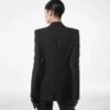 Einreihige Smokingjacke aus Woll-Seiden-Mischung Einreihige Smokingjacke aus Woll-Seiden-Mischung