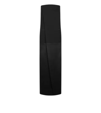 Elegantes trägerloses Abendkleid aus Wolle