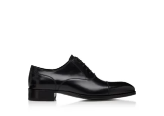 Elkan Cap Toe Schnürschuhe aus glattem Leder