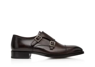 Elkan Monk Strap aus poliertem Leder
