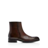 Elkan-Stiefel mit Reißverschluss aus poliertem Leder