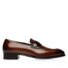 Elkan Twisted Band Loafer aus poliertem Leder