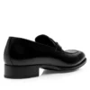 Elkan Twisted Band Loafer aus poliertem Leder
