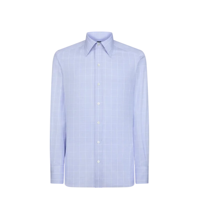 Feines Prince-of-Wales-Hemd in Slim Fit