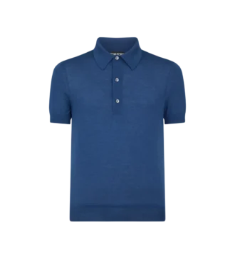 Feinstrick-Polo aus Kaschmir und Seide