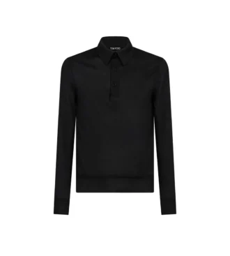 Feinstrick-Polo aus Kaschmir und Seide