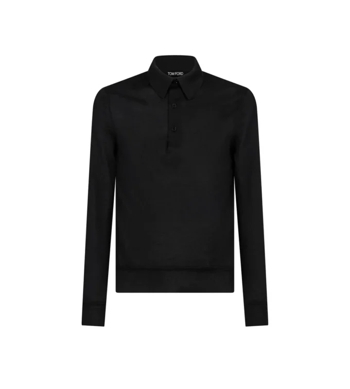 Feinstrick-Polo aus Kaschmir und Seide