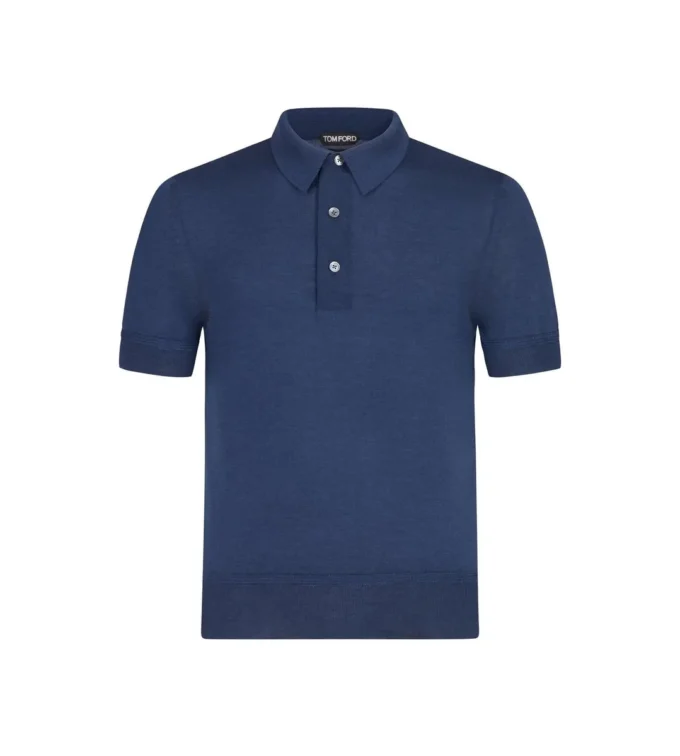 Feinstrick-Polo aus Kaschmir und Seide