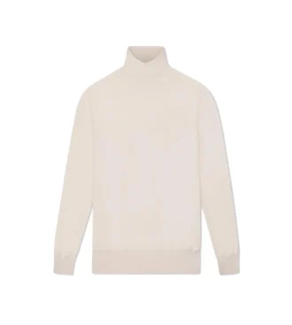 Feinstrick-Rollkragenpullover aus Kaschmir und Seide